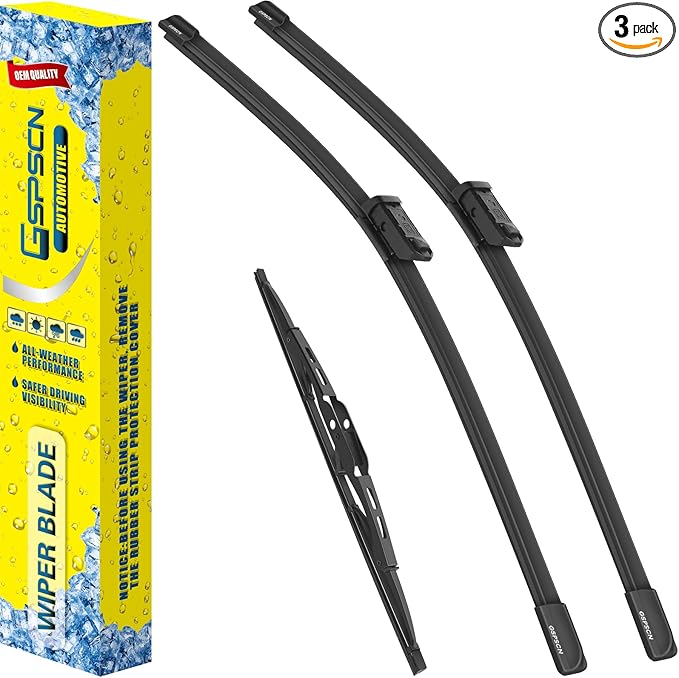 GSPSCN 3 Wipers For Chevrolet Equinox 2017-2010 /GMC Terrain 2017-2010，Original Equipment Windshield Wiper Blades Set 24"+17"+13" (Set of 3)