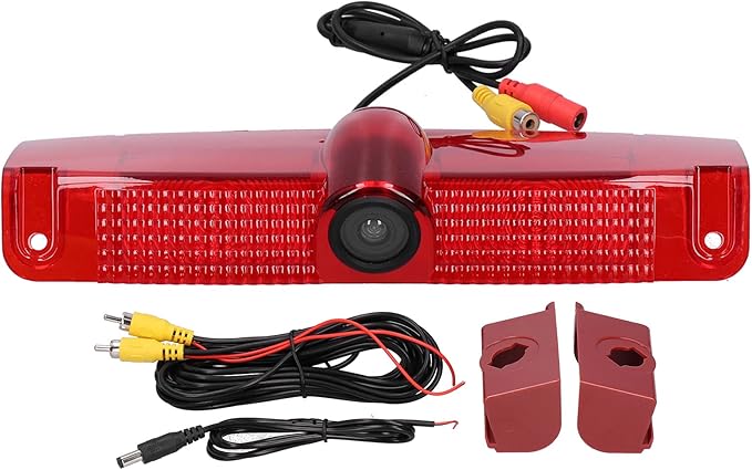 Third Brake Light Backup Camera, High Resolution Rear View Camera, Wide Viewing Angle, Fit for Chevy Express Van 2003-2017