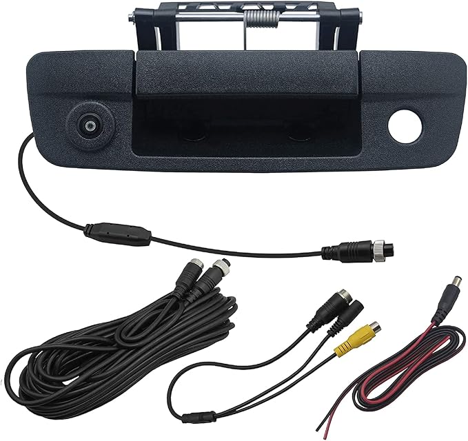 Tailgate Handle with Rearview Backup Camera Compatible for Dodge Ram 1500(Years 2009-2017),2500 3500 (Years 2010-2017), RCA Connector