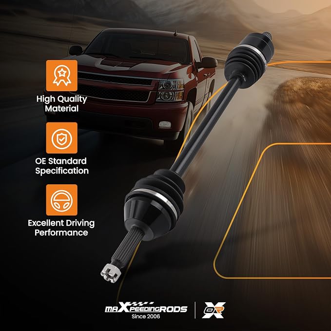 maXpeedingrods Front Left Right CV Axle Assembly for Polaris Ranger 500 700 XP 700 2004-2007 4X4 6X6 EFI Limited MVRS Browning, 20 Outboard 22 Inboard Spline 630mm 1332423 PO-309