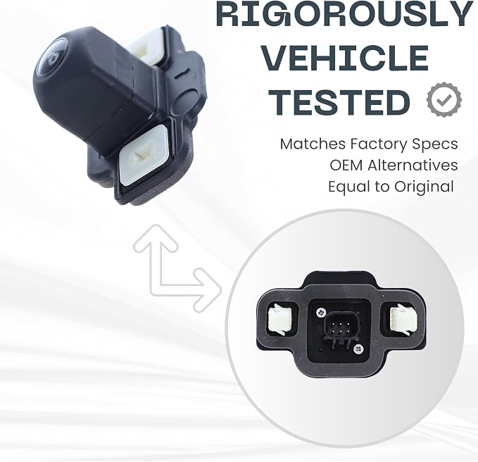 Backup Camera Replaces for 2019 2020 2021 Toyota RAV4 | 2019 2020 2021 2022 RAV4 Hybrid | 2021 RAV4 Prime | 2022 Corolla Cross L, LE OE # 867900R120, 8679042120, 867900A010