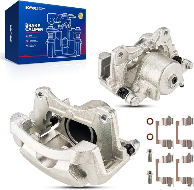 KAX Disc Brake Caliper Assembly Fit for Chevrolet Malibu 2004-2012, Pontiac G6 2005-2010, Saturn Aura 2007-2009, Pontiac Solstice 2006-2009, Saturn Sky 2007-2010, Front Side