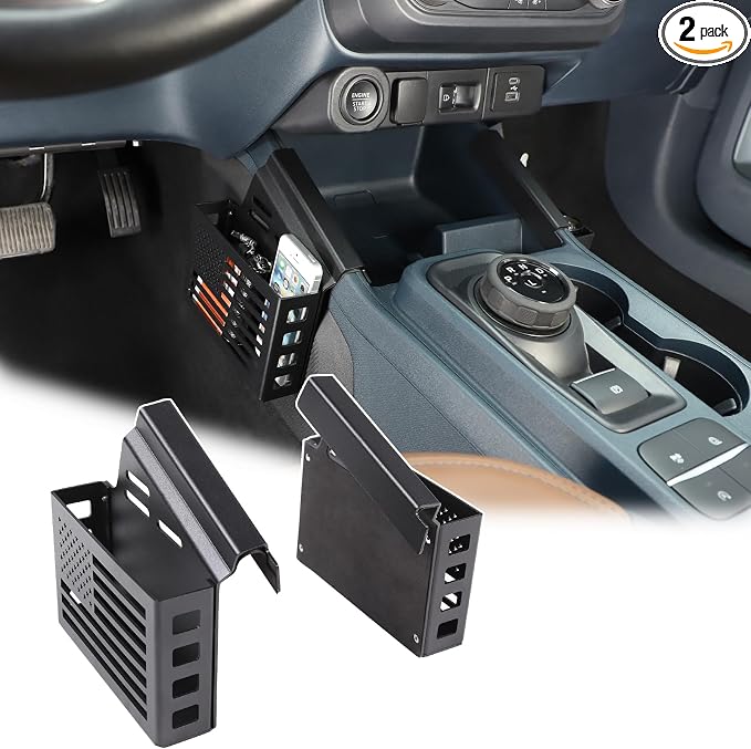 Aunginsy Car Center Console Side Gear Shift Storage Box Basket Compatible with Ford Maverick 2022-2025 Car Center Console Organizer Tray Side Gear Shift Armrest Storage Box Basket Interior Accessories