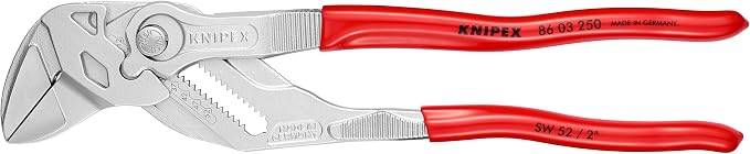 KNIPEX Tools KNIPEX 86 03 250 SBA Pliers Wrench, & - 86 09 250 V01 Tools - Jaw Protectors for New 10" Pliers Wrench 86 XX 250 (8609250V01)