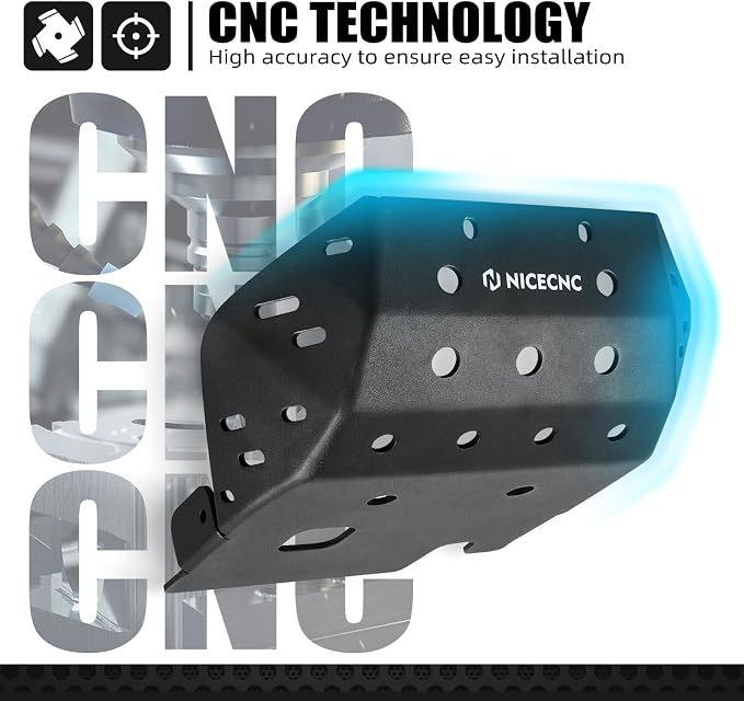 NICECNC Black Skid Plate Bash Crash Plate Engine Bottom Protector Guard Cover Compatible with Honda XR650L 1993 1994 1995 1996 1997 1998 1999 2000 2001-2024,Aluminum Alloy Anodization