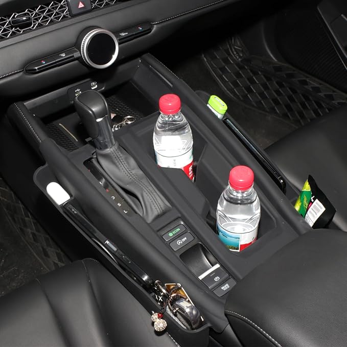 HIGH FLYING Car Accessories for Honda Accord 2023-2026 Center Console Gear Shift Panel Silicone Rubber Overlays Protector Cover Organizer Storage Box 1PC