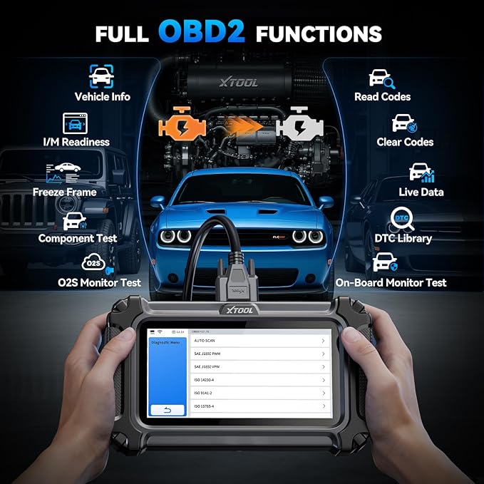 XTOOL IP500 for Jeep OBD2 Scanner, Full Systems Bi-Directional Scan Tool for Jeep/Dodge/Chrysler, with FCA AutoAuth, OBD2 Scanner Diagnostic Tool with All Reset -(Injector/EPB/ABS/BMS),Lifetime Update