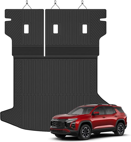 Cargo Mat for 2025 2026 Chevrolet Chevy Equinox, All Weather TPE Cargo Liner Mat with Backrest Mats Protectors for Chevrolet Chevy Equinox Trunk Mat Accessories