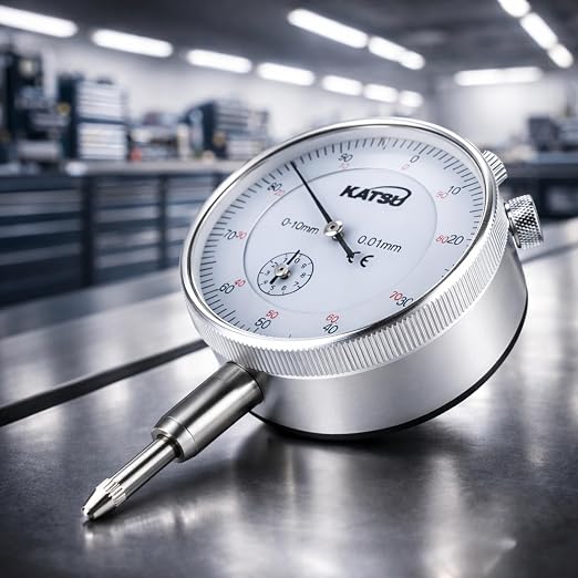 KATSU Tools Metric Dial Test Indicator DTI Gauge 0-10mm with Magnetic Base 40111963