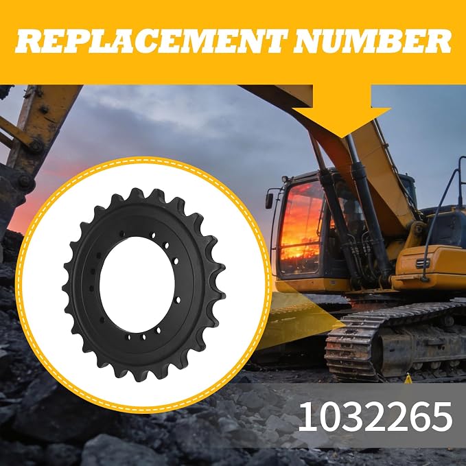 Sprocket Compatible with 35D 35G 27D 30G ZX27U-2 ZX35U-2 Excavator Replace 1032265 Holes 12
