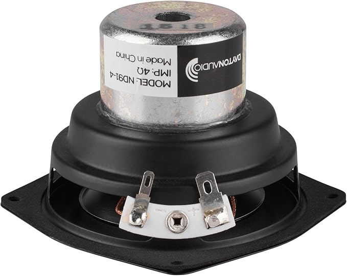 Dayton Audio ND91-4 3-1/2" Aluminum Cone Full-Range Neo Driver 4 Ohm