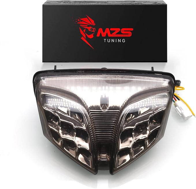 MZS Motorcycle Tail Light LED Integrated Turn Signal Blinker Smoke Compatible with GSXR600 GSXR 600 2008-2016 / GSXR750 GSXR 750 2008-2016 / GSXR1000 GSXR 1000 2009-2013 / SV650 2016-2022