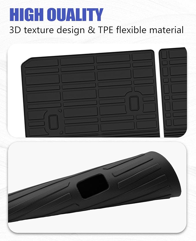 Floor Mats Cargo Liner Backrest Mat for Lincoln Nautilus Accessories 2024-2025 2026 with Hook&Loop Rear Trunk Mat Rear Seat Back Cover Protector All Weather Anti-Slip Split Dog Liner