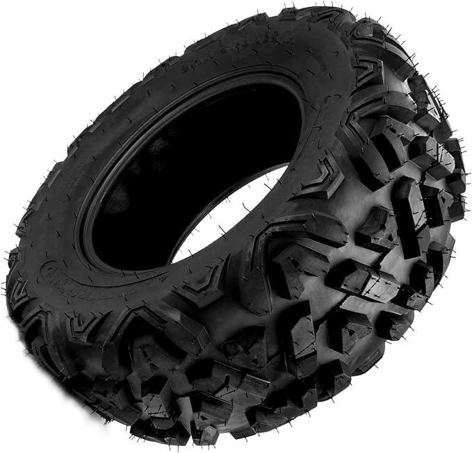 Torchbeam 25x8-12 ATV UTV Tires All-Terrain Quad Tire for All Trail Mud Pavement Sand Off-Road Tire,6 Ply, 1 pack