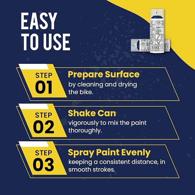 Spray.Bike Spray Paint | Designed Mainly for Bicycles | Multi-Use Acrylic Spray Paint for Metal, Plastic | High Coverage Bike Paint, 400ml, Humber