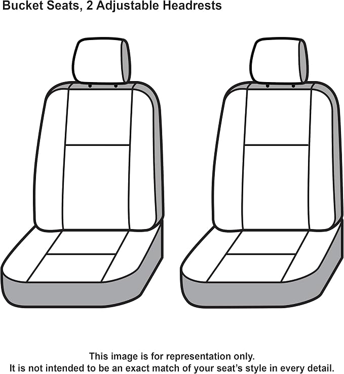 Covercraft Carhartt Super Dux SeatSaver Custom Seat Covers | Fits 2006-2009 Dodge Ram 2500/3500 | 1st Row Bucket Seats, Super Dux Black