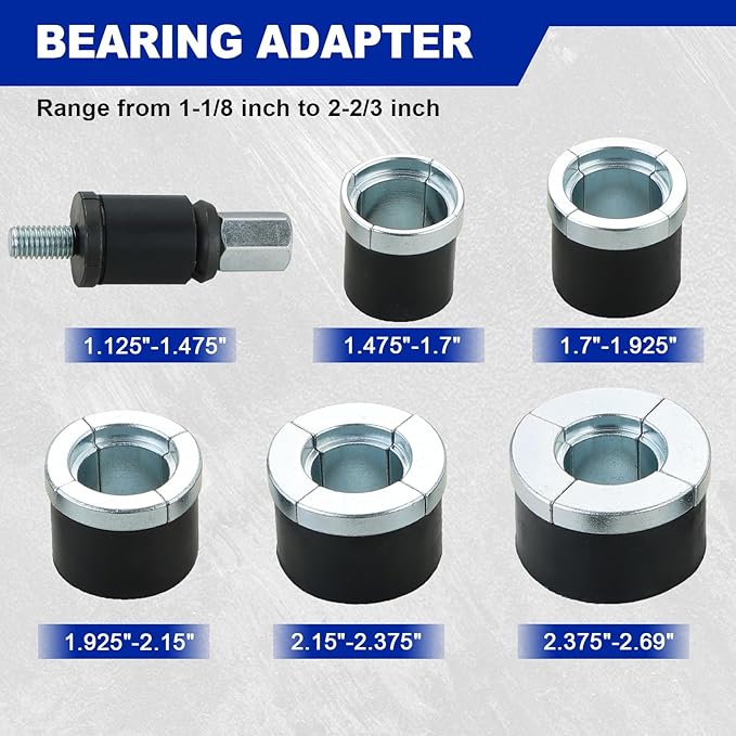 DASBET Cam Bearing Tool Kit | Universal Cam Bearing Removal and Installation Set, Camshaft Bearing Tool with 1-1/8'' to 2-2/3'' Adapters, Fit for Most Vehicles