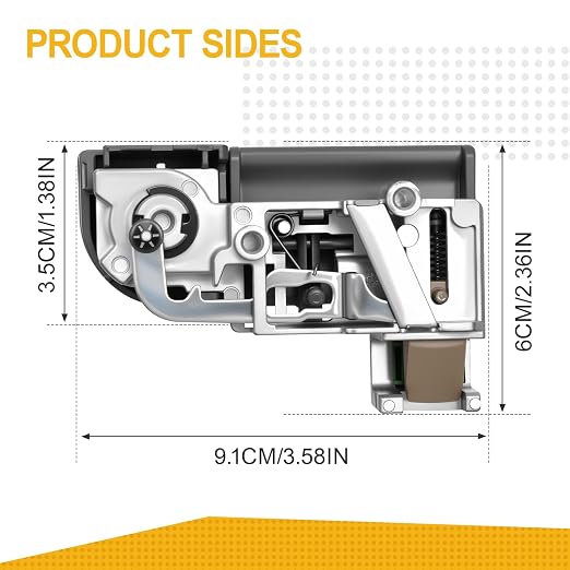 Gray Front Glove Box Door Lock Compatible with 2005-2010 Odyssey 3.5L V6 Engine Part Number 77540-SHJ-A01ZC