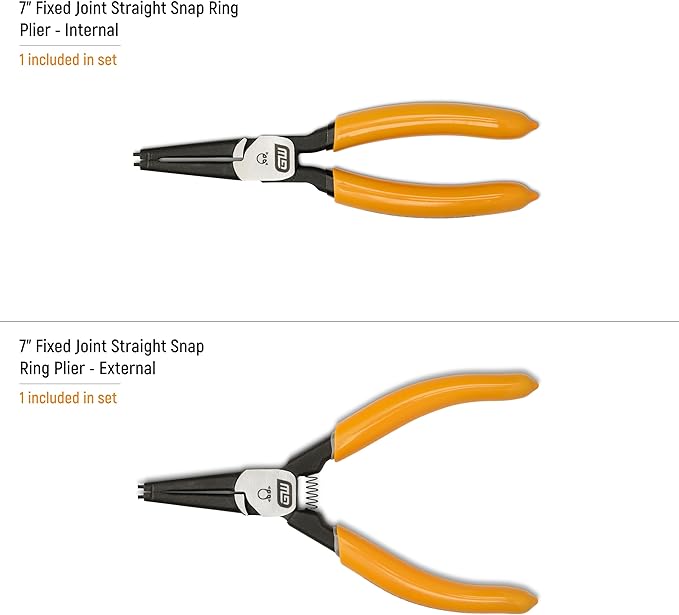 GEARWRENCH 2 Pc Snap Ring Pliers - 7" Straight Int/Ext | 89700