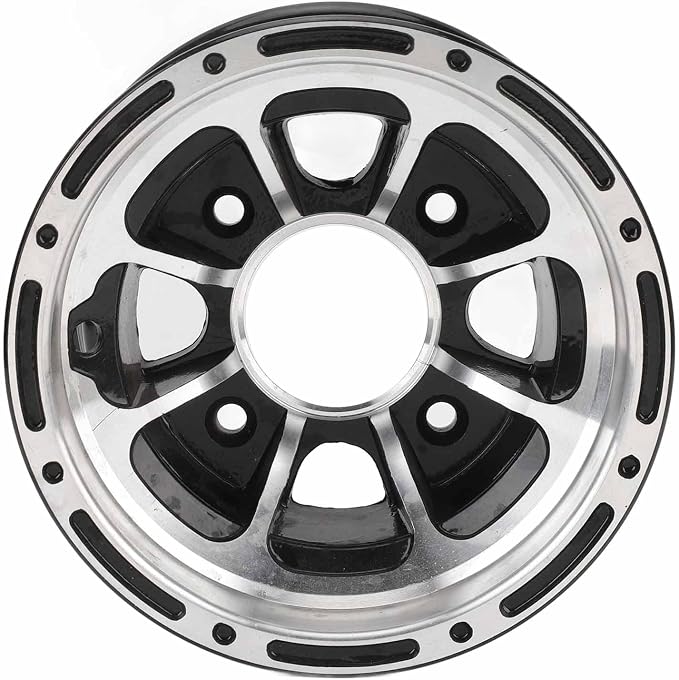 ATV Wheels Rim, 8 Inch ATV Wheel Rim, High Strength ATV Aluminum Alloy Wheel Rim for Most Quad Bike Go Kart Golfs Cart (Front Wheel)