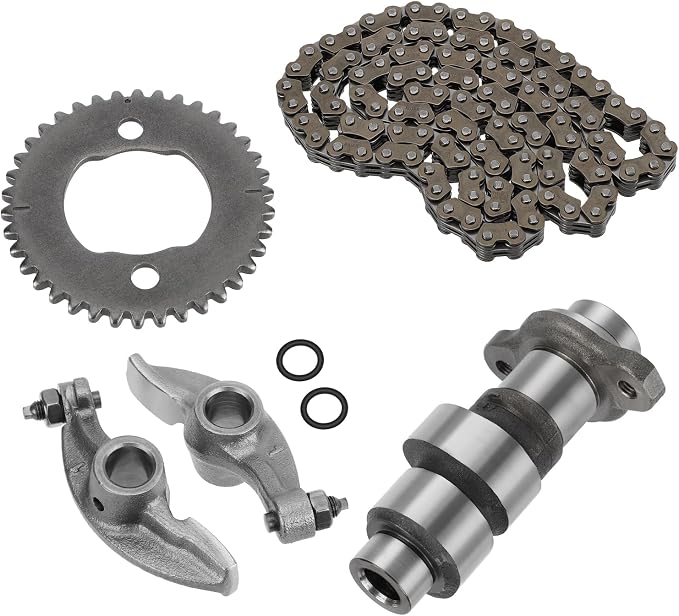M MATI Camshaft & Rock Arms & Cam Chain w/Sproket for Honda TRX300 FourTrax 300 2x4 1988-2000 TRX300FW FourTrax 300 4x4 1988-2000 14101-HC4-750 14101-HC4-000 14321-HC4-000 14401-HC0-003