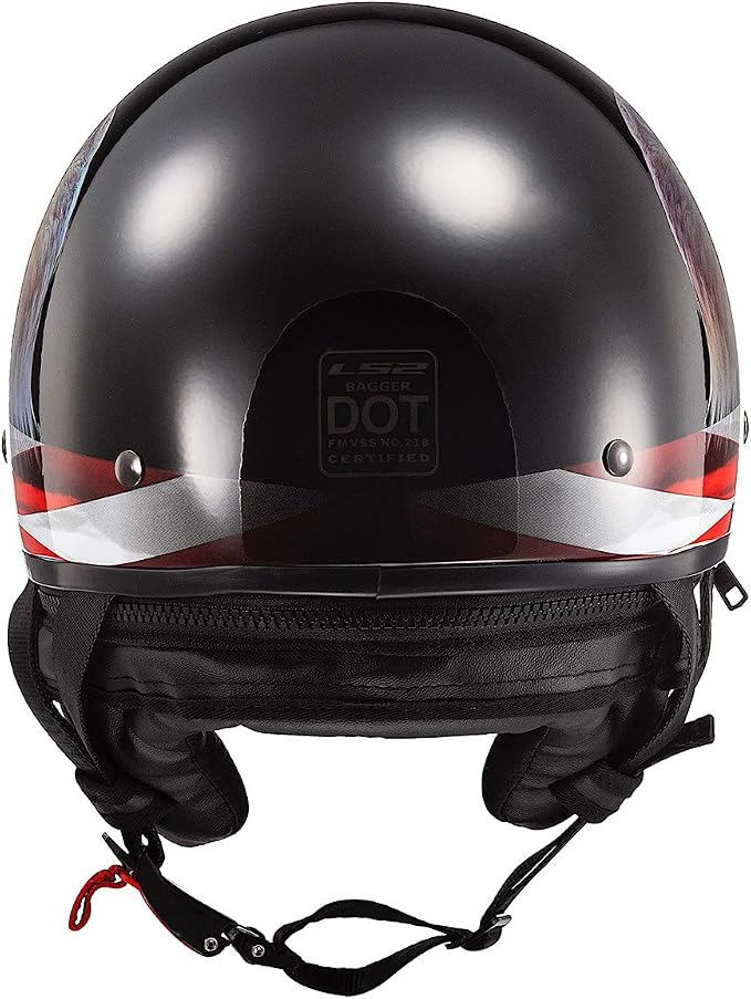 LS2 Helmets Bagger Motorcycle Half Helmet