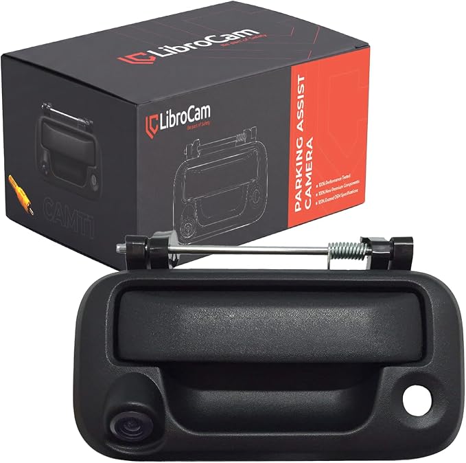 Ford Tailgate Handle Backup Camera OEM Kit Compatible with 2005-2014 Ford F150, F-250/F-350/F450/F550 2008-2016 Super Duty, 2007-2010 Explorer Rear View Reverse Camera OE 8L3Z-9943400-AC