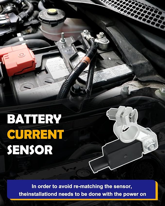 68318616AC Battery Current Sensor Replacement for 2017-2019 Dodge Durango Jeep Compass Grand Cherokee Ram 1500 2500 3500 Chrysler Pacifica Battery Temperature Sensor Replace# 56029778AB