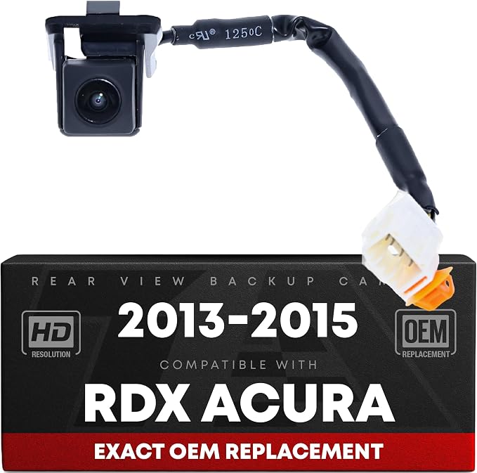 Rear View Backup Camera, Reverse Park Assist - Compatible with 2013-2015 Acura RDX - OEM 39530TX4A01, AC1960100