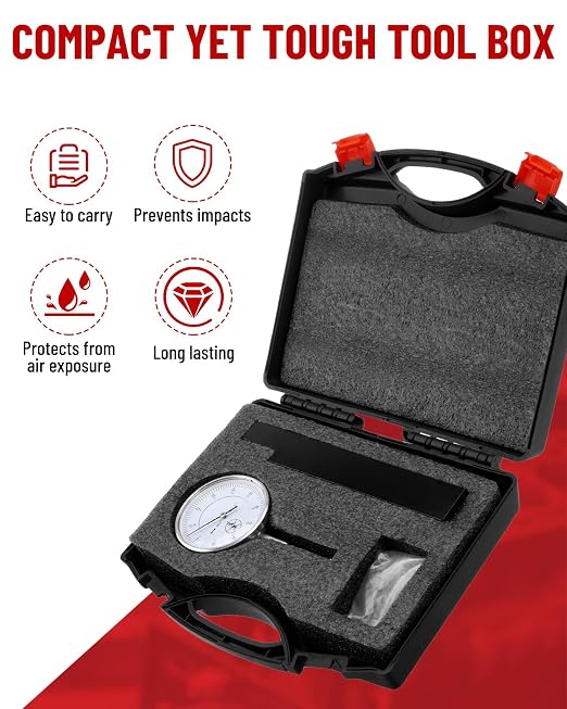 Cylinder Bore Gauge - Sleeve Height and Counter Bore Gauge | 0-1.00" Range | 0.001" Precision | Professional Engine Sleeve Height Indicator Universal for All Diesel
