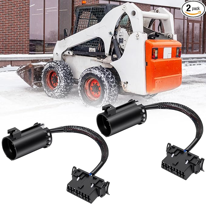 OBD2 Diagnostic Adapter Connection Harness Compatible for Bobcat Service Analyzer v90, OBD2 Diagnostic Connector Tool - Black 2PCS