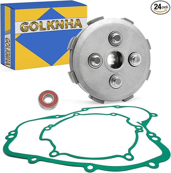 Clutch Kit & Friction Steel & Inner Hub & Pressure Plate for Kawasaki KX80 KX85 KX100 KX112 1998-2024 OEM# 13088-1016 13089-1120