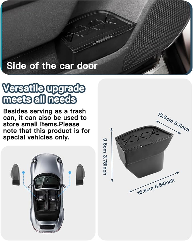 Ruiya 2026 RAV4 Trash Can for Toyota RAV4 XA60 Accessories Trash Bin with Lid Silicone Garbage Can Compatible with 2026 Toyota RAV4 LE/SE/XLE Premium/Woodland/XSE/Limited & 2026 RAV4 Hybrid