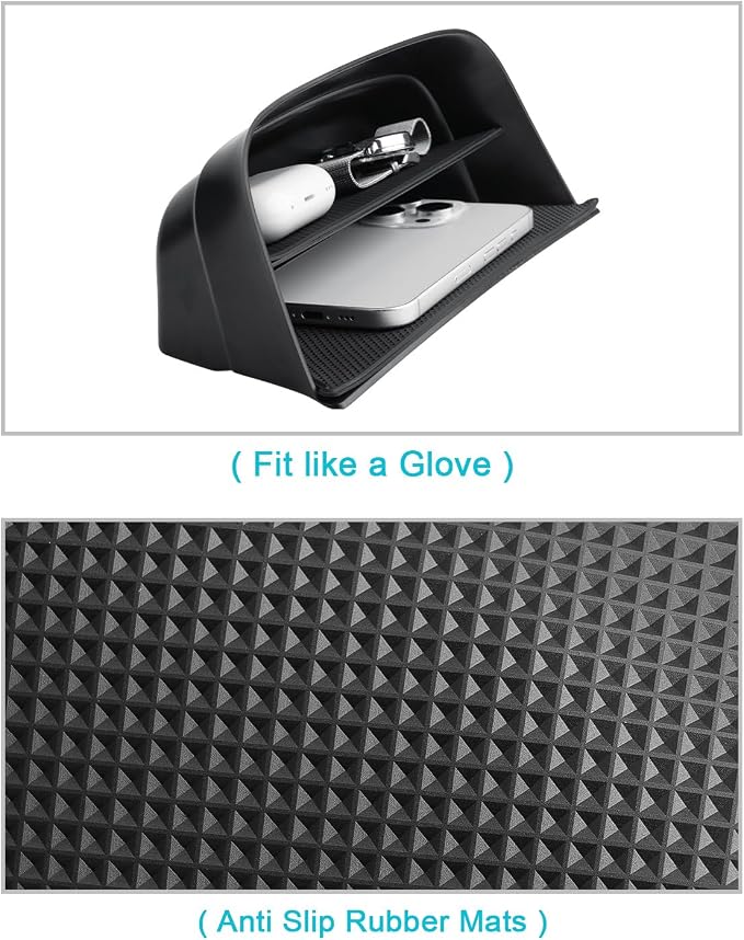 CDEFG 2Pcs for 2026 Hyundai Palisade Center Console Organizer Trays | for 2026 Hyundai Palisade Accessories, Middle Console & Armrest Storage Box, Only for 7-Seater Split Armrest