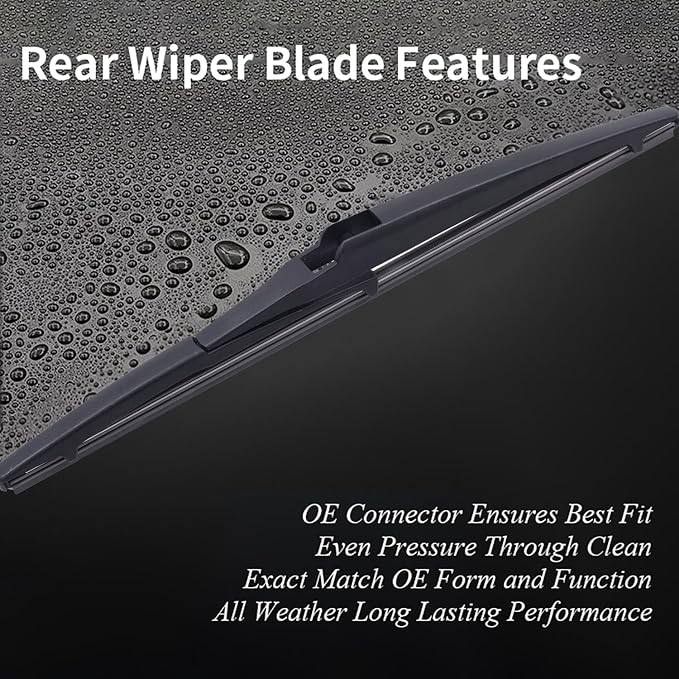 Windshield Wiper Blades for 2024 2025 2026 Mazda CX-90 CX90 CX-70 CX70-26" + 17" Front + 12" Rear Wipers Set of 3, Premium All-Weather Beam Blade Replacement Kit