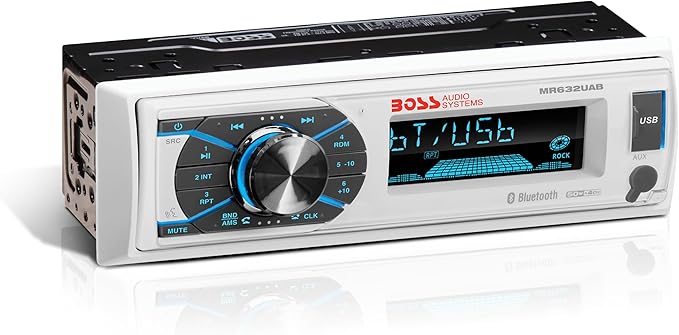 BOSS Audio Systems Marine Radio + Radio Cover