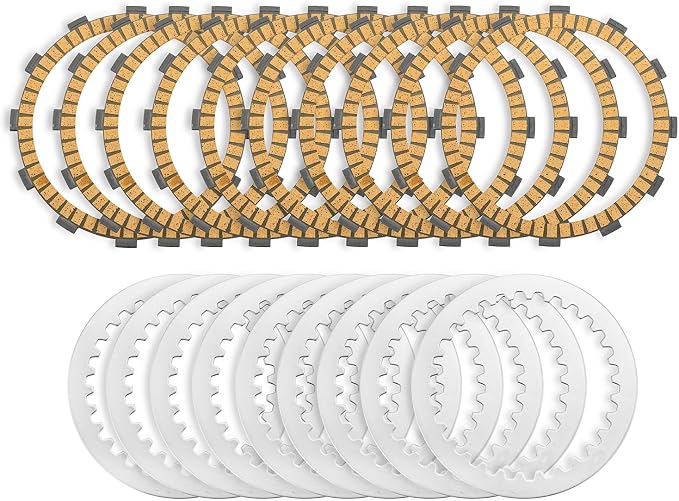 Mofun Extra Plate Friction Steel Plates Clutch Kit Compatible with Harley Softail Touring Street Glide Dyna Trike Twin Cam 1998-2017 Evolution 1340 1998-1999 Replace of P/N 37980-10 307-30-10013 19PCS