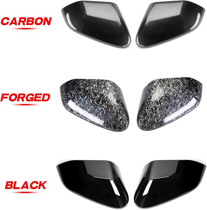2PCS Exterior Side Mirror Covers Trim Compatible with Kia K4 2025-2026 Accessories (Glossy Black)