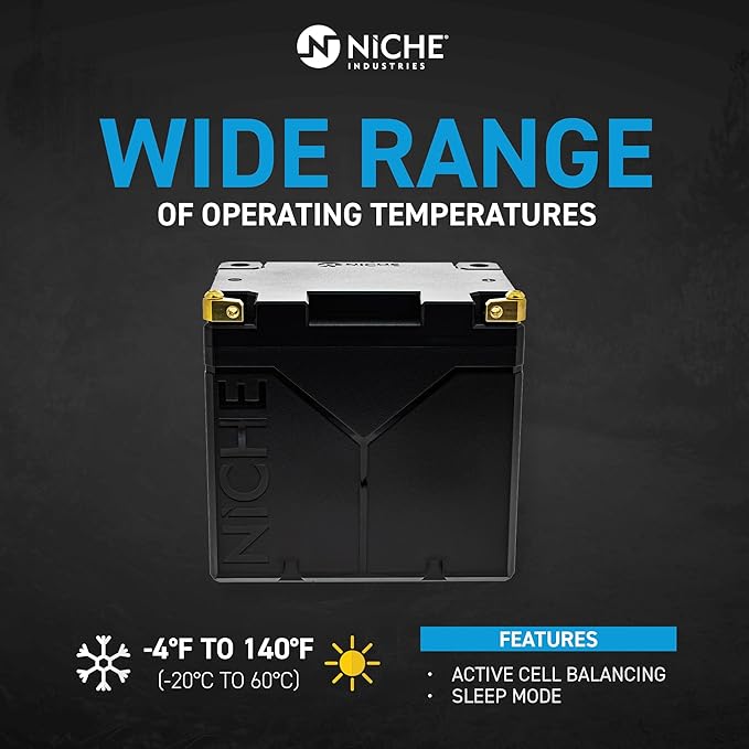 NICHE Lithium Battery YTZ10S 12V 4Ah 240A for Yamaha Honda Kawasaki KTM Suzuki ATV Motorcycle