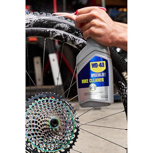 WD-40 Specialist Bike Chain Lube, 6 OZ and Bike Cleaner, 32oz Foaming Trigger