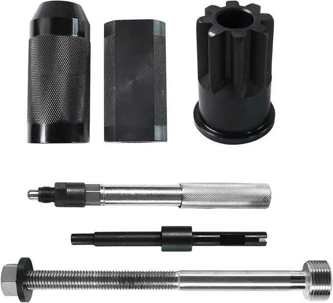 Injector Sleeve Remover Kit for CAT 3406E C15 C16, 9U-6891 Cup Puller, J-42083 Timing Pin, 9U-7227 Height Gauge, J-38587-A Barring Socket, Heavy Duty Engine Maintenance Tool Set (9-Piece)