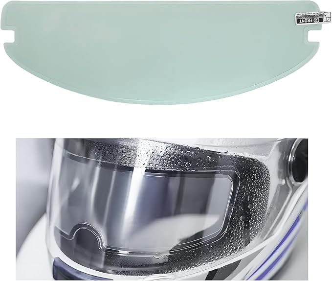 Anti Fog Film for Motorcycle Helmets, Helmet Visor Lens Insert Nano Coating Sticker, Universal Helmet Shield Film Lens (Clear)