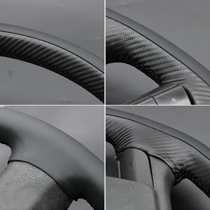 MEWANT Hand Sewn 3D Style Steering Wheel Cover Wrap for Volvo VNL VNR FM FH 2017-2025 Steering Wheel Accessories for Volvo FM