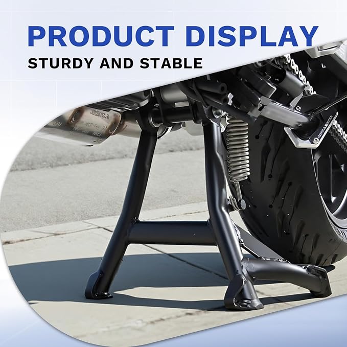 Center Stand Black Kickstand Foot Center Stand Support Replacement for Honda CB500F CB500X 2019-2023 CB500 Hornet/NX500 2024 2025 Center Kickstand Rack Parking Accessories