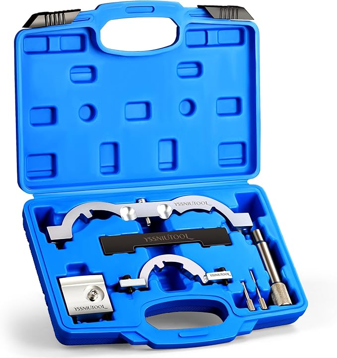 Turbo Engine Timing Tool Kit for Vauxhall Opel Chevy Chevrolet Aveo Cruze 1.0 1.2 1.4, Camshaft Holding Locking Engine Camshaft Alignment Tool set for 2009 to 2020 1.0 1.2 1.4L Chevrolet (Silver)
