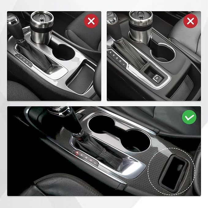 Real Carbon Fiber Gear Shift Panel Cover Trim Compatible with 2016–2025 Chevy Malibu, Interior Decor Sticker Accessories