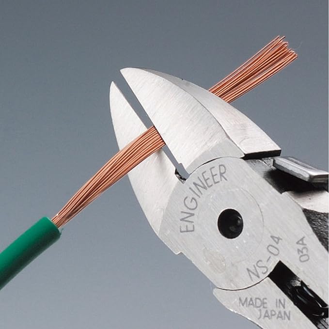 ENGINEER PZ-22 High Leverage Pliers & NS-04 Side Cutters & PZ-78 Heavy Duty Pliers Bundle (Made in Japan)