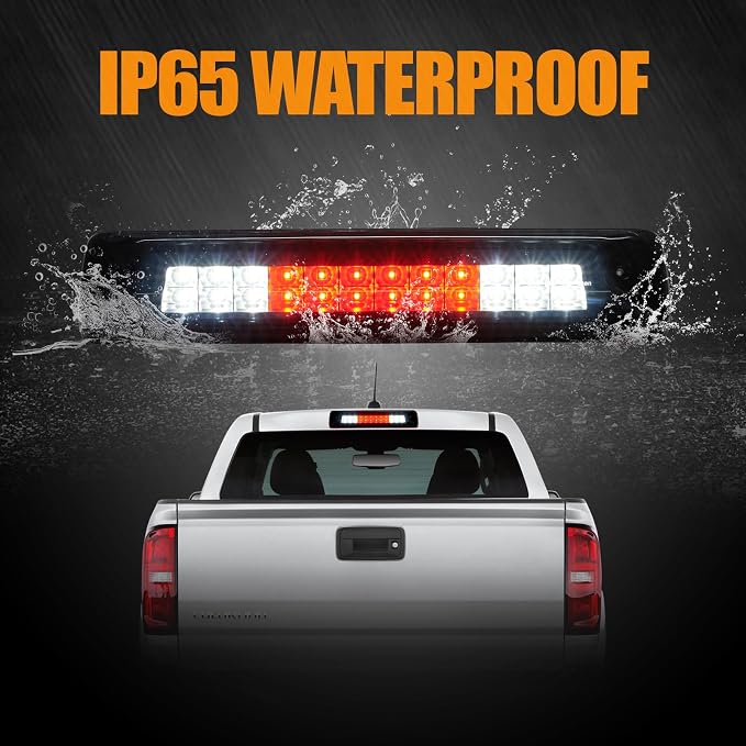 Third 3rd Brake Light LED for 2015-2022 Chevy Colorado/GMC Canyon, High Mount Rear Cab Brake Lights Assembly, Waterproof Center Lamp Cargo Stop Light