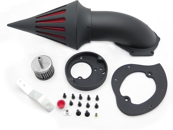 Spike Air Cleaner Intake Filter Kits for Compatible with Honda Vtx1300 Vtx 1300 1986-2012 Black