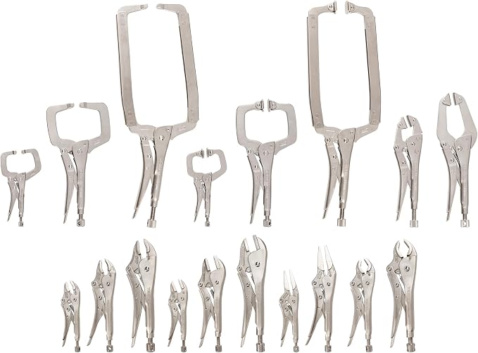 TEKTON Locking Pliers and Clamps Set (18-Piece) | PLK90005